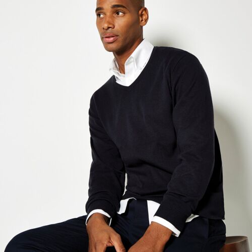 ARUNDEL - v-neck sweater long sleeve (classic fit). Thumbnail