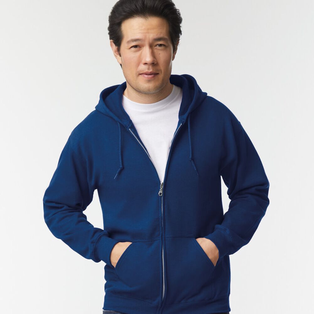 HEAVYBLEND™ adult full zip hooded sweatshirt. Thumbnail