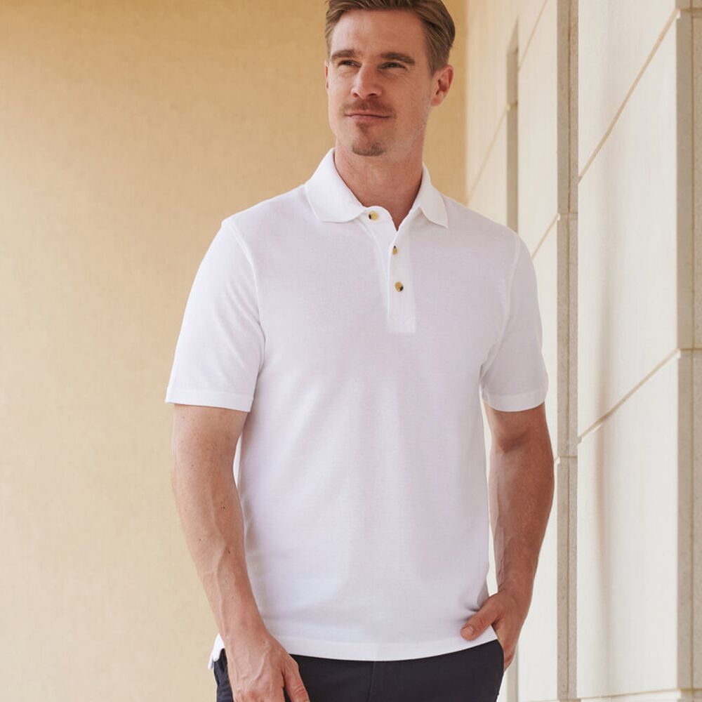 Classic polo with stand up collar Thumbnail