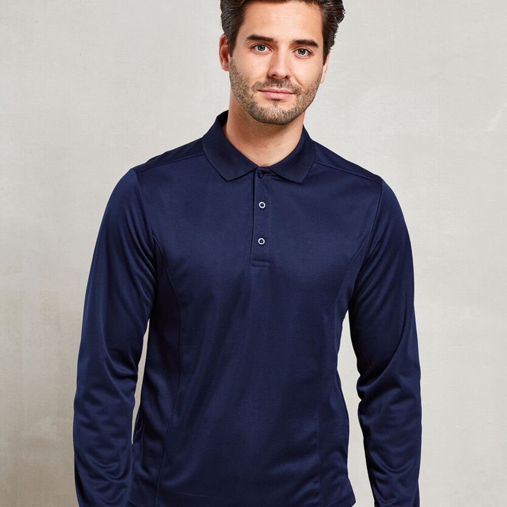 Long sleeve Coolchecker® piqué polo Thumbnail